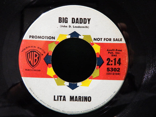 Lita Marino : Sittin' on a Train / Big Daddy (7", Single, Promo)