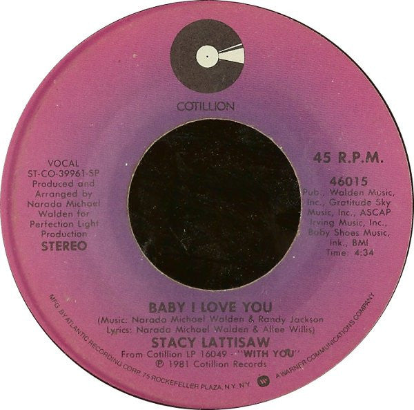 Stacy Lattisaw : Love On A Two Way Street (7")