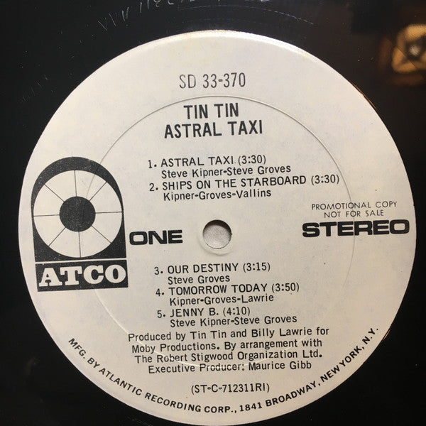 Tin Tin (5) : Astral Taxi (LP, Promo, RI )