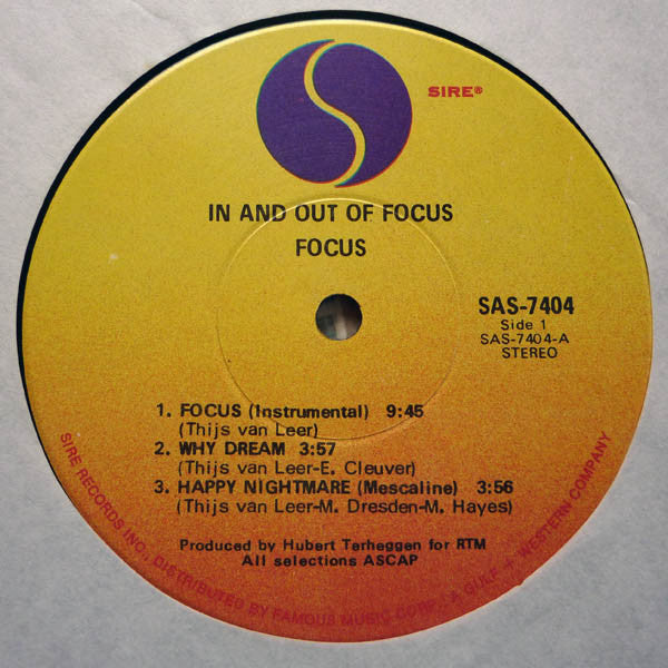 Focus (2) : In And Out Of Focus (LP, Album, RE)