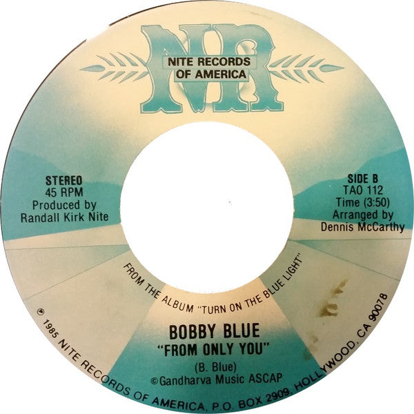 Bobby Blue (9) : Blue Light / From Only You (7", Single)