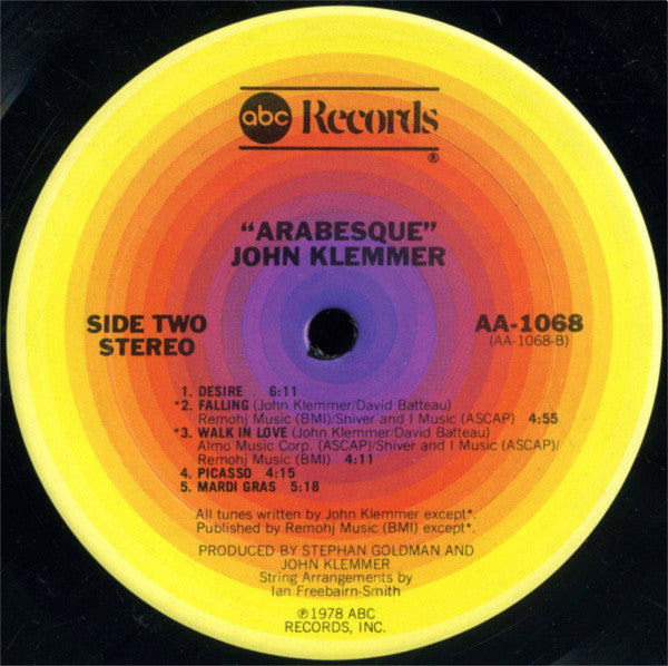 John Klemmer : Arabesque (LP, Album)