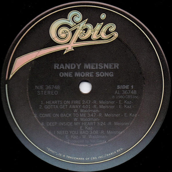 Randy Meisner : One More Song (LP, Album, Ter)
