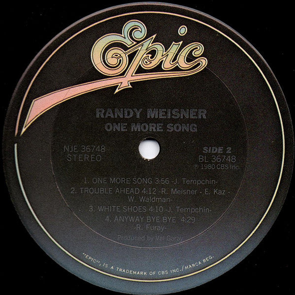 Randy Meisner : One More Song (LP, Album, Ter)