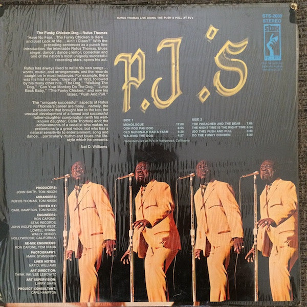 Rufus Thomas : Rufus Thomas Live Doing The Push & Pull At P.J.'s (LP, Album)