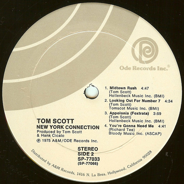 Tom Scott : New York Connection (LP, Album)