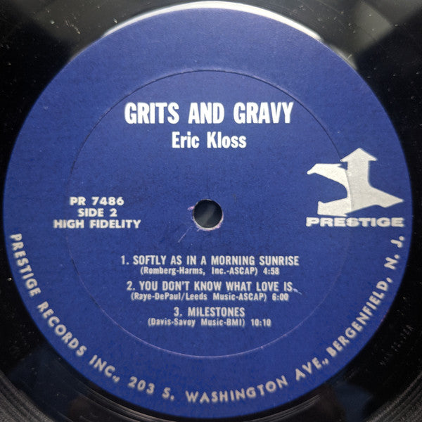 Eric Kloss : Grits & Gravy (LP, Album, Mono)