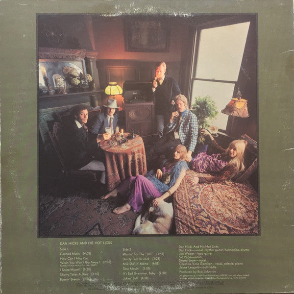 Dan Hicks & His Hot Licks* : Original Recordings (LP, Album, Ter)