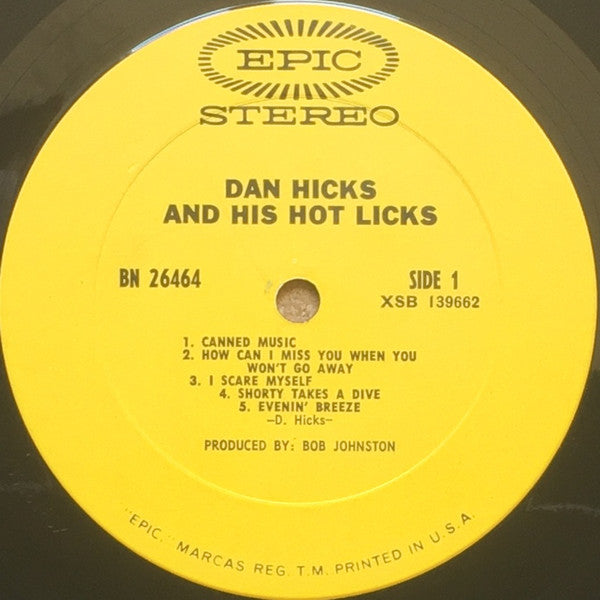 Dan Hicks & His Hot Licks* : Original Recordings (LP, Album, Ter)