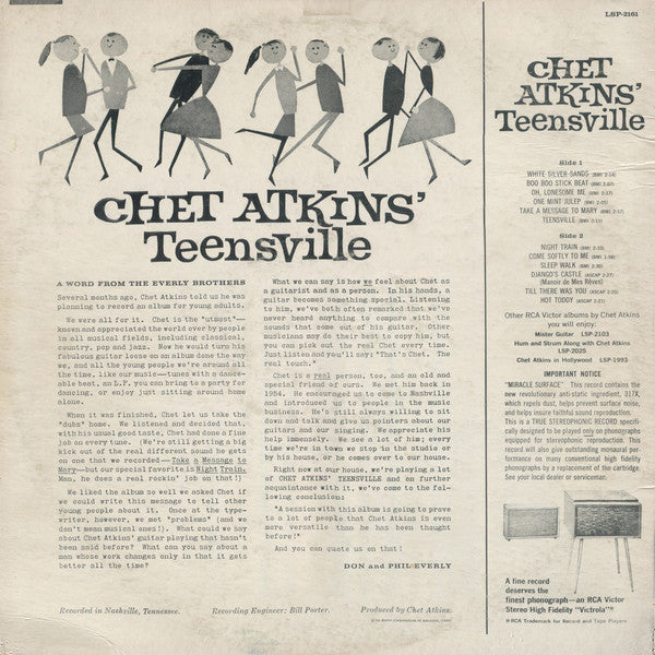 Chet Atkins : Chet Atkins' Teensville (LP, Album, Ind)