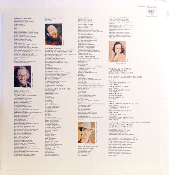 The Jerry Hahn Brotherhood : The Jerry Hahn Brotherhood (LP, Album, San)