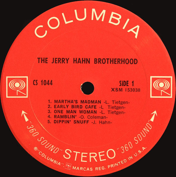 The Jerry Hahn Brotherhood : The Jerry Hahn Brotherhood (LP, Album, San)