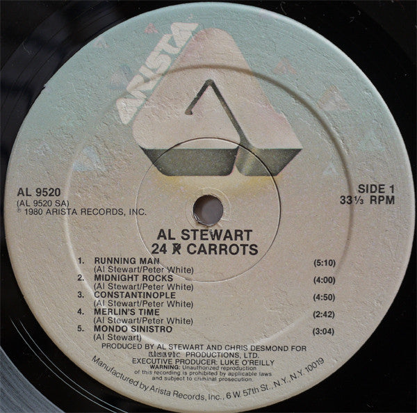 Al Stewart And Shot In The Dark (3) : 24 Carrots (LP, Album, Kee)