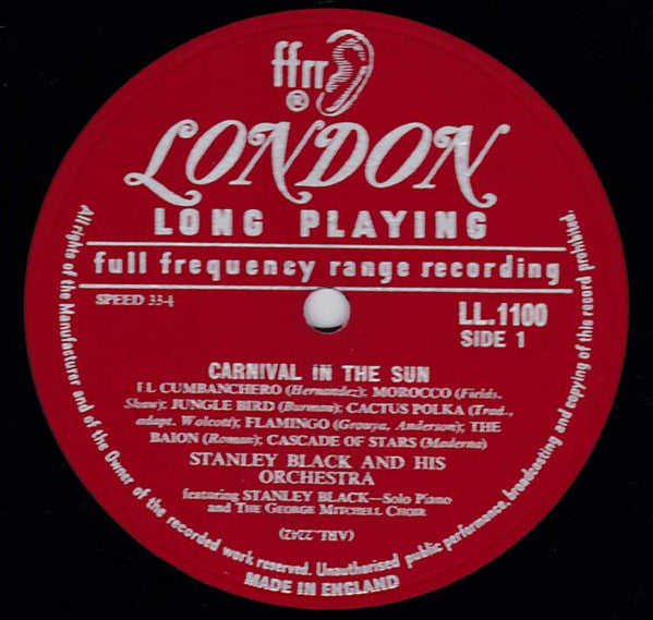 Stanley Black And His Orchestra* : Carnival In The Sun (LP, Album)