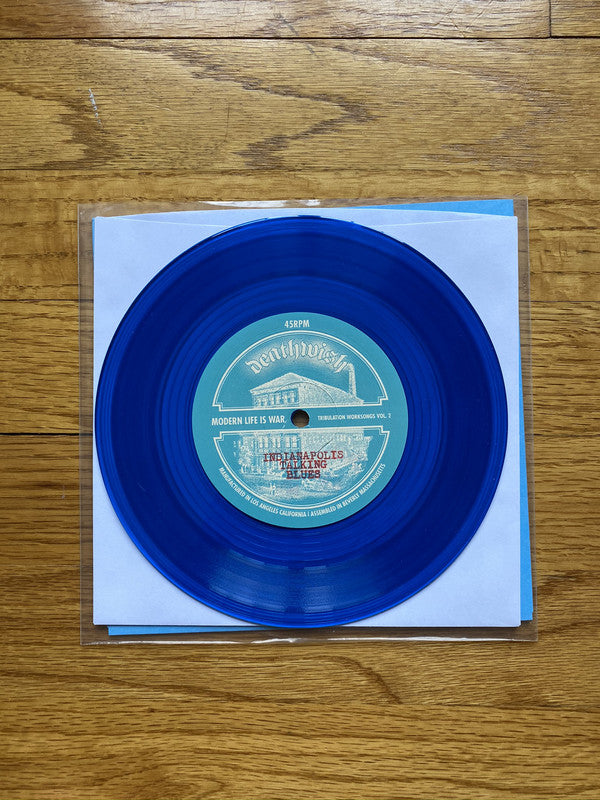 Modern Life Is War : Tribulation Worksongs Vol. 2 (7", Single, Ltd, Blu)