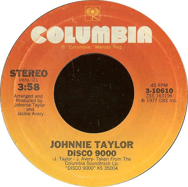 Johnnie Taylor : Disco 9000 (7", Styrene, Ter)