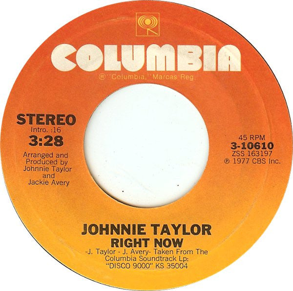 Johnnie Taylor : Disco 9000 (7", Styrene, Ter)