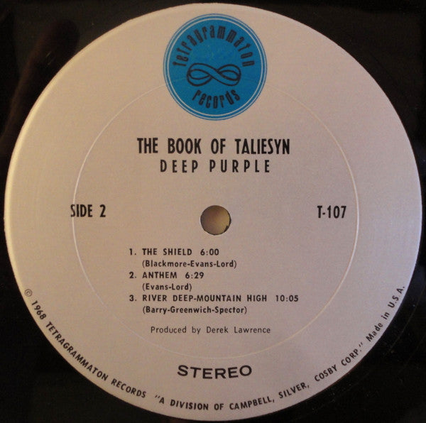 Deep Purple - The Book Of Taliesyn (VG+)