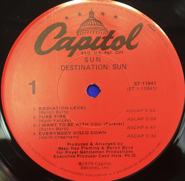 Sun (7) : Destination: Sun (LP, Album, Los)
