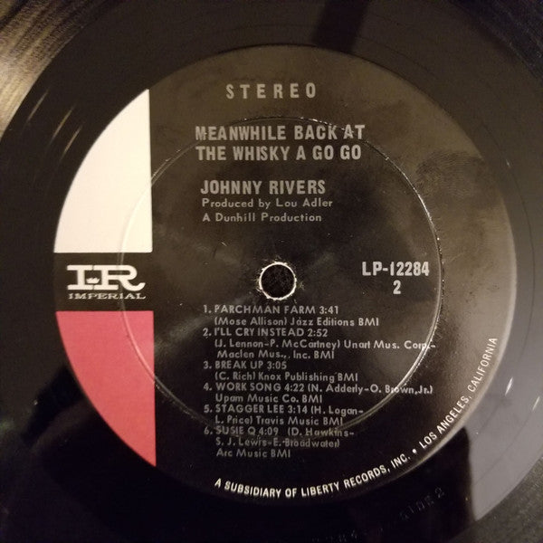 Johnny Rivers : Meanwhile Back At The Whisky À Go Go (LP, Album)