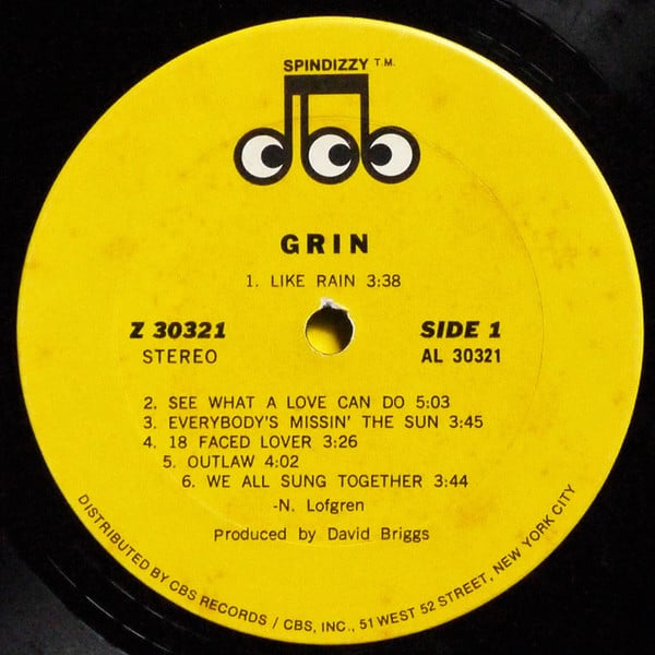Grin : Grin (LP, Album, Ter)