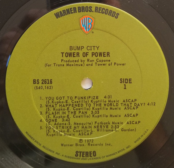 Tower Of Power : Bump City (LP, Album, Pit)