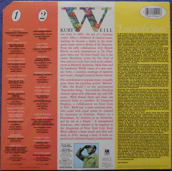 Various :  Lost In The Stars - The Music Of Kurt Weill (LP, Album, EMW)