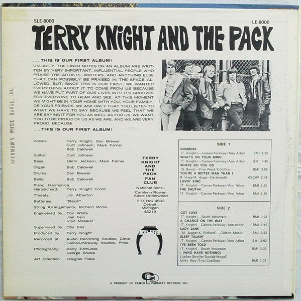 Terry Knight & The Pack : Terry Knight And The Pack (LP, Album, Mono)