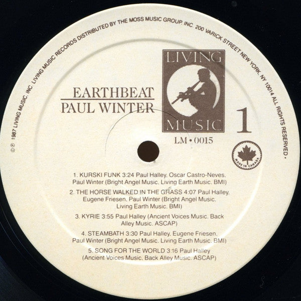 Paul Winter (2), The Winter Consort With The Dmitri Pokrovsky Ensemble : Earthbeat (LP, Album)