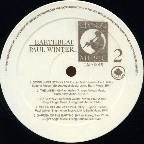 Paul Winter (2), The Winter Consort With The Dmitri Pokrovsky Ensemble : Earthbeat (LP, Album)