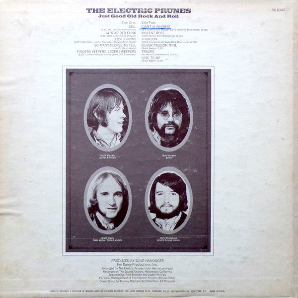 The Electric Prunes : Just Good Old Rock And Roll (LP, Album)