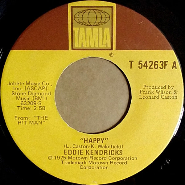 Eddie Kendricks : Happy / Deep And Quiet Love (7", Single)
