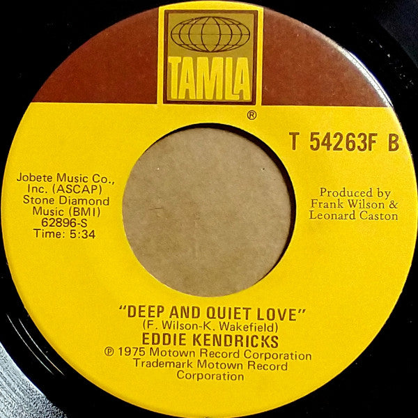 Eddie Kendricks : Happy / Deep And Quiet Love (7", Single)