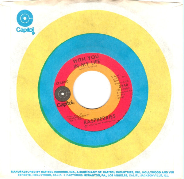 Raspberries : Go All The Way (7", Single, Win)