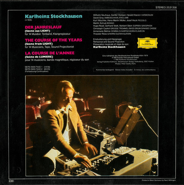 Karlheinz Stockhausen : Der Jahreslauf (LP, Album)