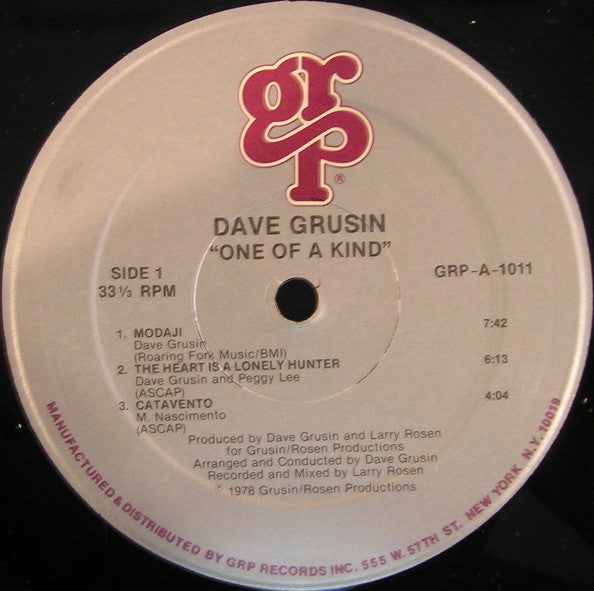 dave grusin one of a kind 人気 レコード