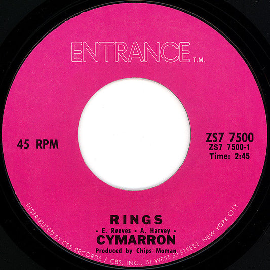 Cymarron : Rings (7", Single, Styrene, Pit)
