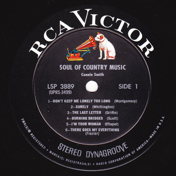 Connie Smith : Soul Of Country Music (LP, Album, Ind)