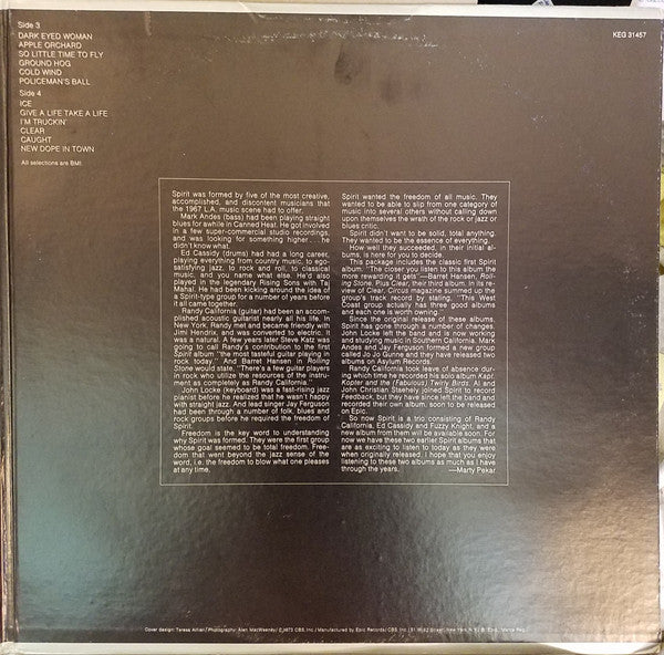 Spirit (8) : Spirit (2xLP, Comp, Ter)