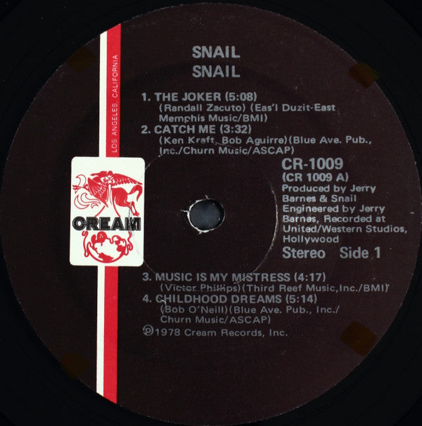 Snail (4) : Snail (LP, Album)