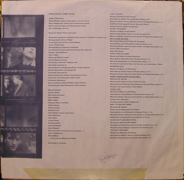 Lone Justice : Lone Justice (LP, Album, SRC)