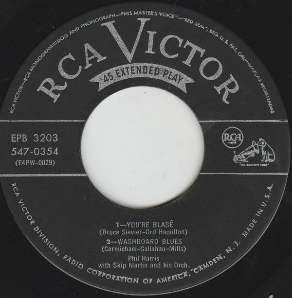 Phil Harris : You're Blasé  (2x7", EP, Mono)