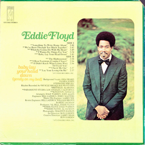 Eddie Floyd : Baby Lay Your Head Down (Gently On My Bed) (LP, Album, Mon)