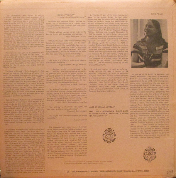 Mihaly Virizlay : The Art Of Mihaly Virizlay (LP, Album)