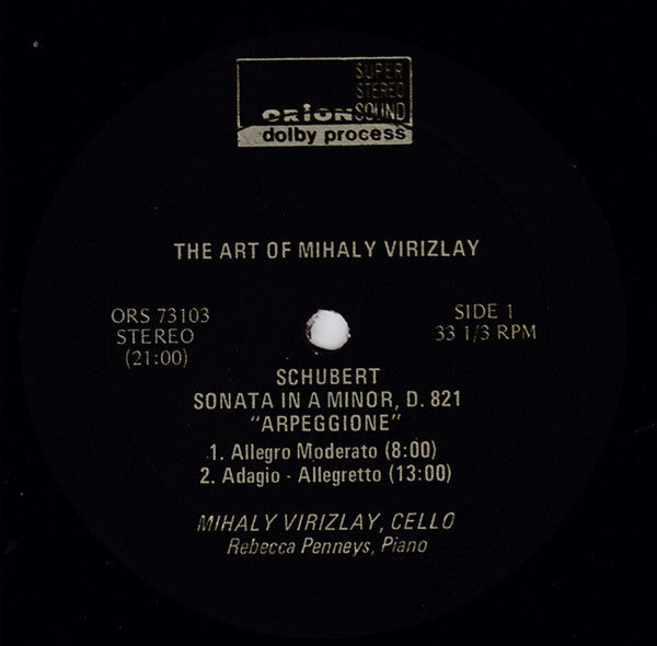 Mihaly Virizlay : The Art Of Mihaly Virizlay (LP, Album)