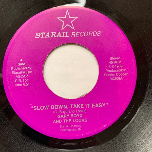 Gary Boyd And The Looks, Gary Boyd : Slow Down, Take It Easy / You Can Call Me Baby (7", Single)