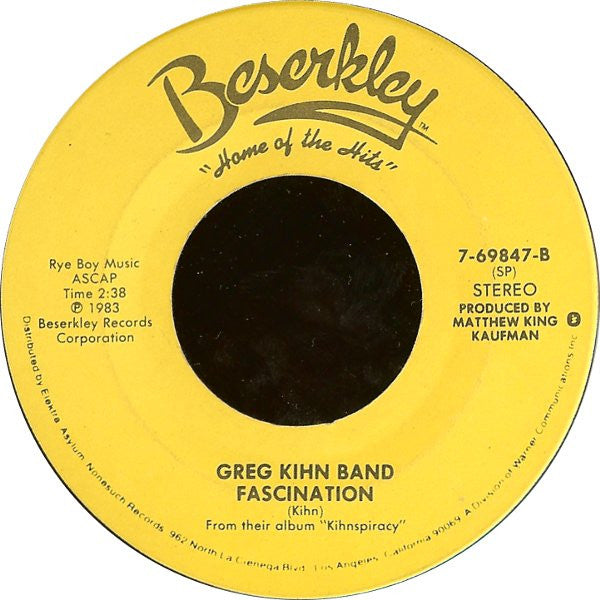 Greg Kihn Band : Jeopardy (7", Single, SP )