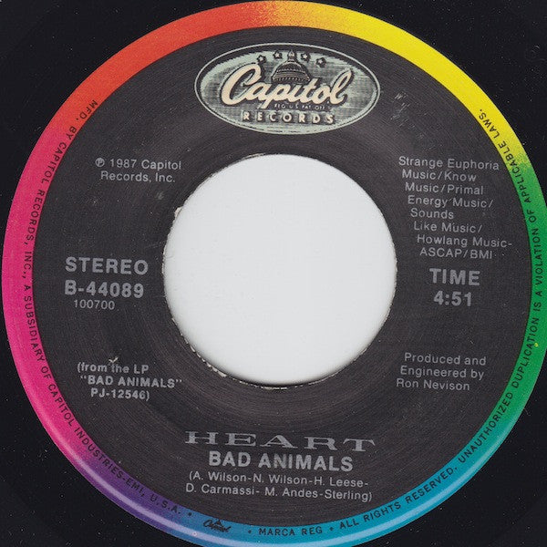 Heart : There's The Girl (7", Single, Spe)