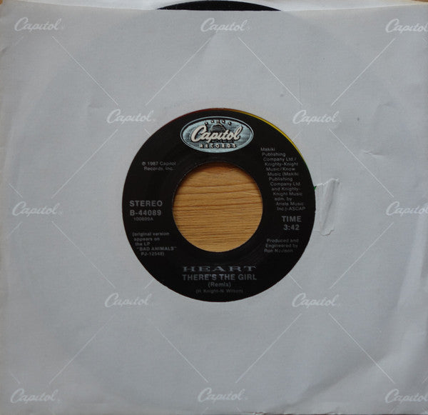 Heart : There's The Girl (7", Single, Spe)