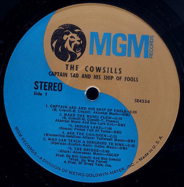 The Cowsills : Captain Sad And His Ship Of Fools (LP, Album, MGM)